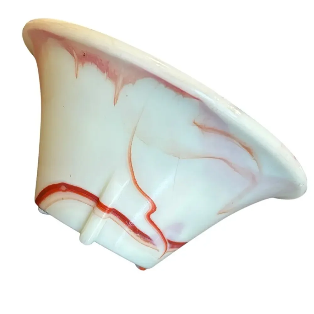 Akro Agate No. 340 Orange Slag Glass Bowl 6